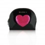 Романтичний набір Rianne S: Kit d'Amour: віброкуля, пір'їнка, маска, чохол-косметичка Black/Pink