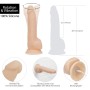 Фалоімітатор ADDICTION - Naked - 8' Rotating & Vibrating Dildo with Remote – Vanilla