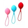 Вагінальні кульки Satisfyer Strengthening Balls (3шт), діаметр 3,8см, вага 62-82-98гр, монолітні