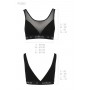 Топ із прозорою вставкою Passion PS002 TOP black, size M