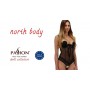 Боді з відкритими грудьми NORTH BODY black S/M - Passion Exclusive