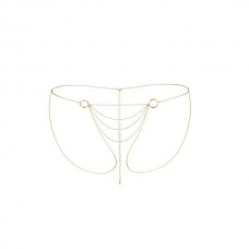 Ланцюжок трусики Bijoux Indiscrets Magnifique Bikini Chain - Gold, прикраса на тіло