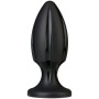 Анальний плаг з каналами для змащення Doc Johnson Platinum Premium Silicone - The Rocket - Black