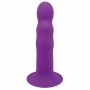 Ділдо з вібрацією Adrien Lastic Hitsens 3 Purple, відмінно для страпону, діаметр 4см, довжина 18,2см