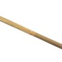 Трість бамбукова 75 см, рукоятка натуральна шкіра, чорно-золота