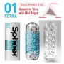 Мастурбатор Tenga Spinner 01 Tetra з пружною стимулюючою спіраллю всередині, ніжна спіраль