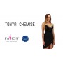 Сорочка приталена TONYA CHEMISE black L/XL - Passion Exclusive, трусики