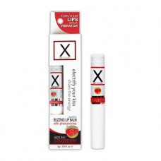 Стимулирующий бальзам для губ унисекс Sensuva - X on the Lips Strawberry с феромонами, клубника