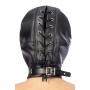 Капюшон для БДСМ зі знімною маскою Fetish Tentation BDSM hood in leatherette with removable mask