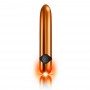 Потужний вібратор Rocks Off Havana Orange Gold з кольоровим LED-підсвічуванням, 10 режимів роботи