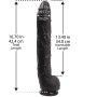Фалоімітатор Doc Johnson Dick Rambone Cock Black, діаметр 6см, довжина 42см, ПВХ