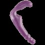 Безремневой страпон Doc Johnson The Gal Pal Purple, платинум силикон, диаметр 3см