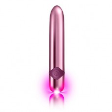 Потужний вібратор Rocks Off Havana Lilac з кольоровим LED-підсвічуванням, 10 режимів роботи, що перезаряджається
