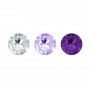 Набір анальних пробок із кристалом Rianne S: Booty Plug Set Purple, діаметр 2,7см, 3,5см, 4,1см