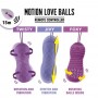 Вагінальні кульки з перловим масажем FeelzToys Motion Love Balls Foxy з пультом ДК, 7 режимів