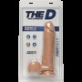 Фалоімітатор Doc Johnson The D - Perfect D - 8 Inch With Balls - FRIMSKYN, діаметр 5,1 см