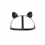 Маска кішечки Bijoux Indiscrets MAZE - Cat Ears Headpiece Black, екокожа