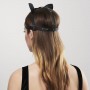 Маска кішечки Bijoux Indiscrets MAZE - Cat Ears Headpiece Black, екокожа