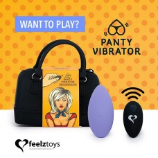 Вібратор у трусики FeelzToys Panty Vibrator Purple з пультом ДК, 6 режимів роботи, сумочка-чохол