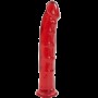 Фалоімітатор Doc Johnson Jelly Jewels Dong & Suction Cup Red, діаметр 3,6см, антибактеріальний ПВХ