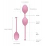 Розкішні вагінальні кульки PILLOW TALK - Frisky Pink з кристалом, діаметр 3,2см, вага 49-75гр