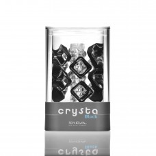 Мастурбатор TENGA Crysta Block, унікальний рельєф, стимулюючі щільні блоки, прозорий матеріал