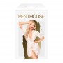 Комплект пеньюар, трусики з доступом та браслет Penthouse - Hypnotic Power White XL