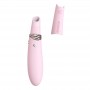 Вакуумний стимулятор з вібрацією KisToy Miss CC Pink, можна використовувати як вібратор, діаметр 36мм