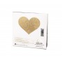 Пестіс - стікіні Bijoux Indiscrets - Flash Heart Gold, наклейки на соски