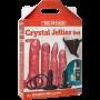 Набір для страпону Doc Johnson Vac-U-Lock Crystal Jellies Set, діаметр 3,8см, 2х4,5см, 5,1см