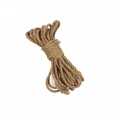 Джутова мотузка BDSM 8 метрів, 6 мм, колір натруальний
