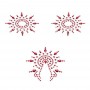 Пестіс із кристалів Petits Joujoux Gloria set of 3 - Red, прикраса на груди та вульву