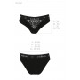 Трусики з широкою гумкою та мереживом Passion PS001 PANTIES black, size M