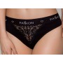 Трусики з широкою гумкою та мереживом Passion PS001 PANTIES black, size M